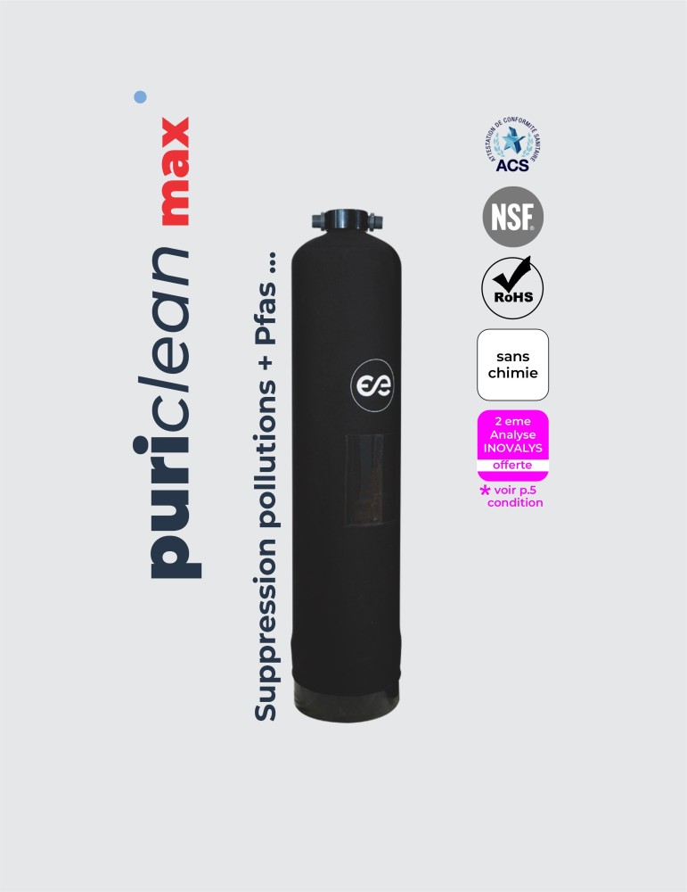 ENERGIC’EAU - protection contre les PFAS et le fluor - PURICLEAN MAX