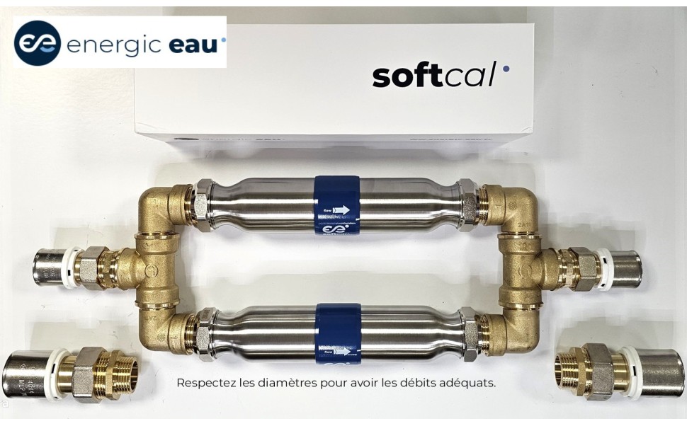 Exemple de montage de SoftCal pour passer de 4 à 8 m3/h