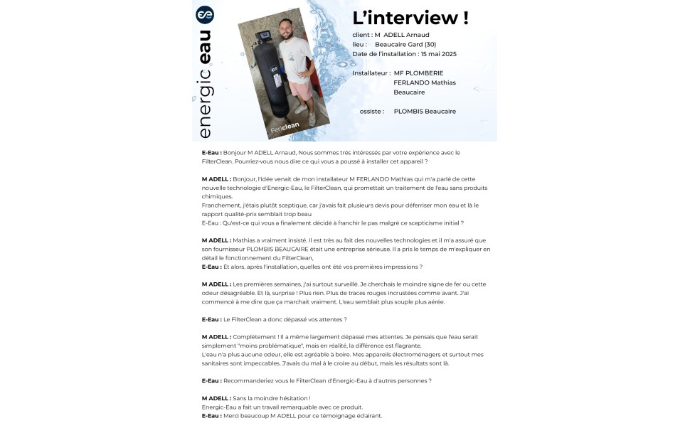 L'interview FERICLEAN
